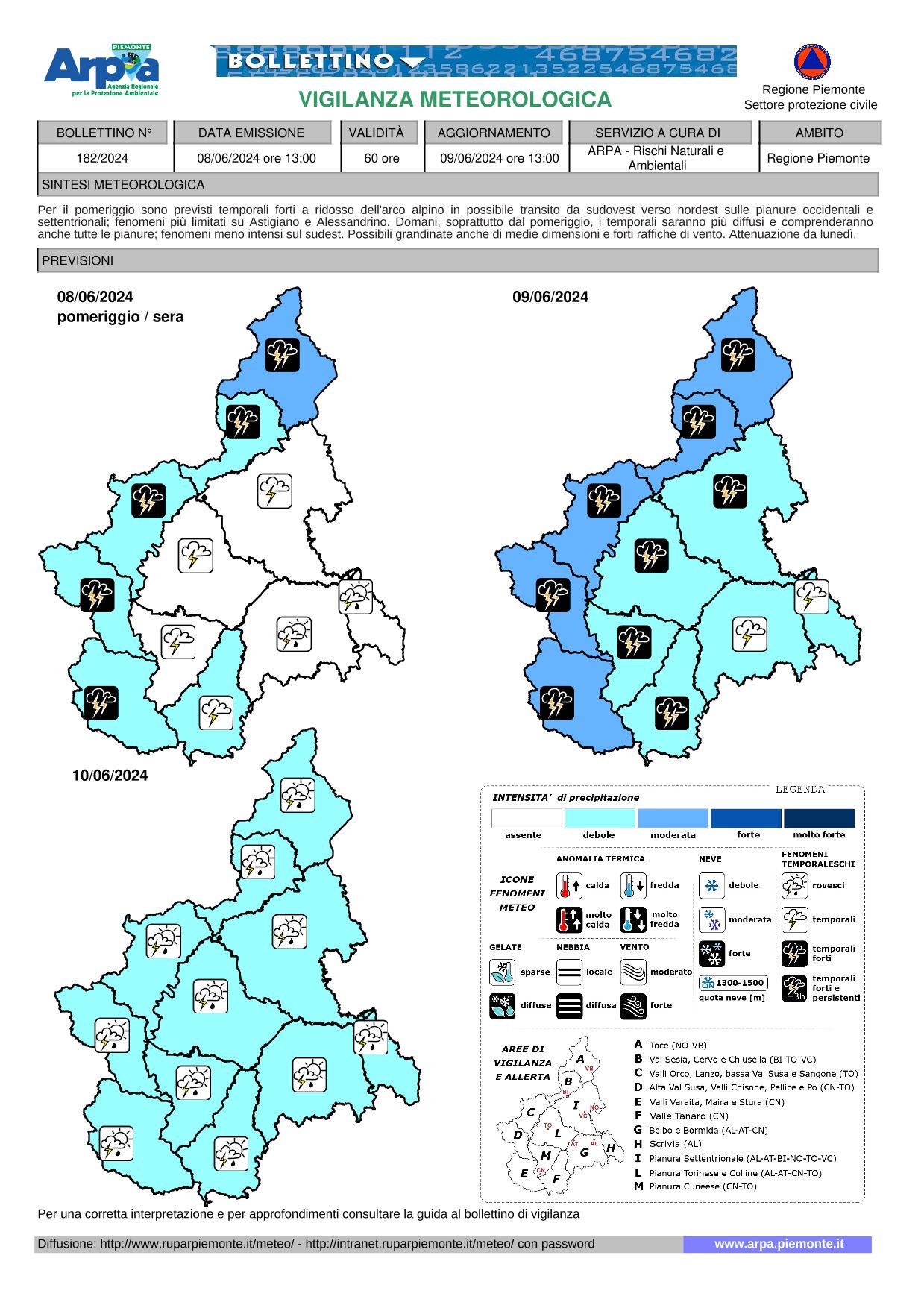 allerta meteo piemonte