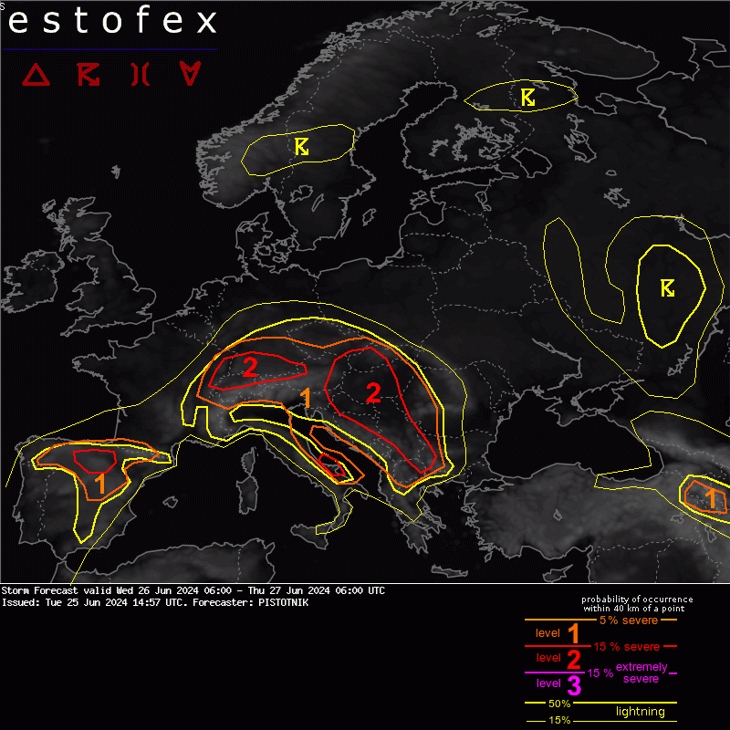 allerta meteo 26 giugno
