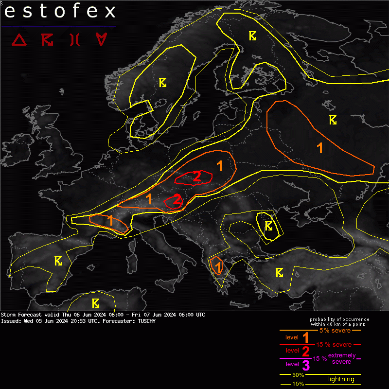 allerta meteo 6 giugno 2024