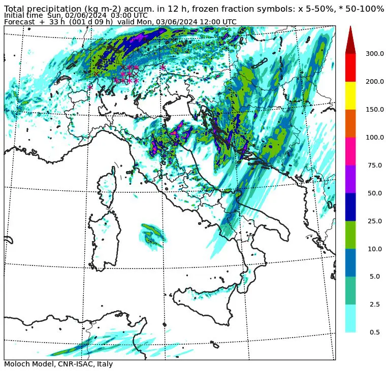 allerta meteo lunedì 3 giugno mattina
