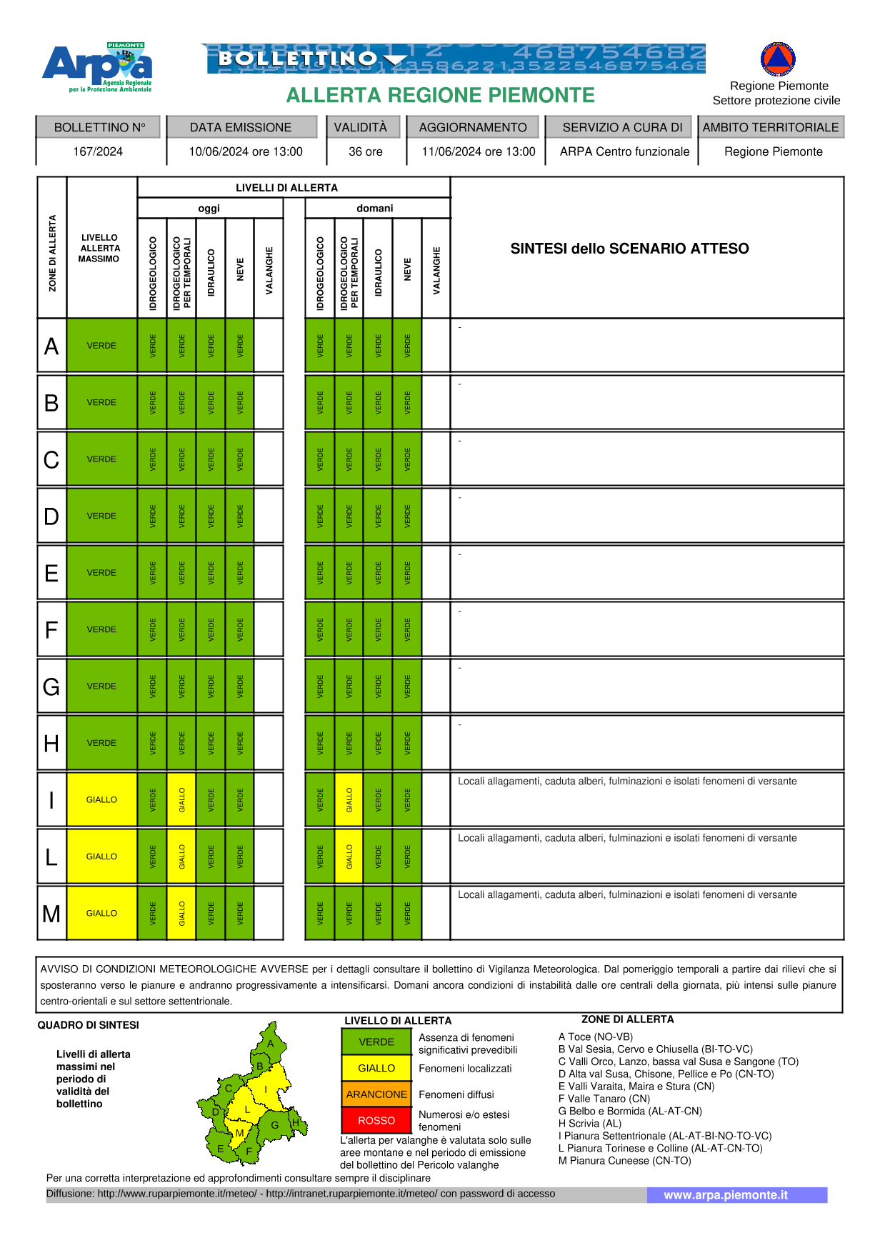 allerta meteo piemonte