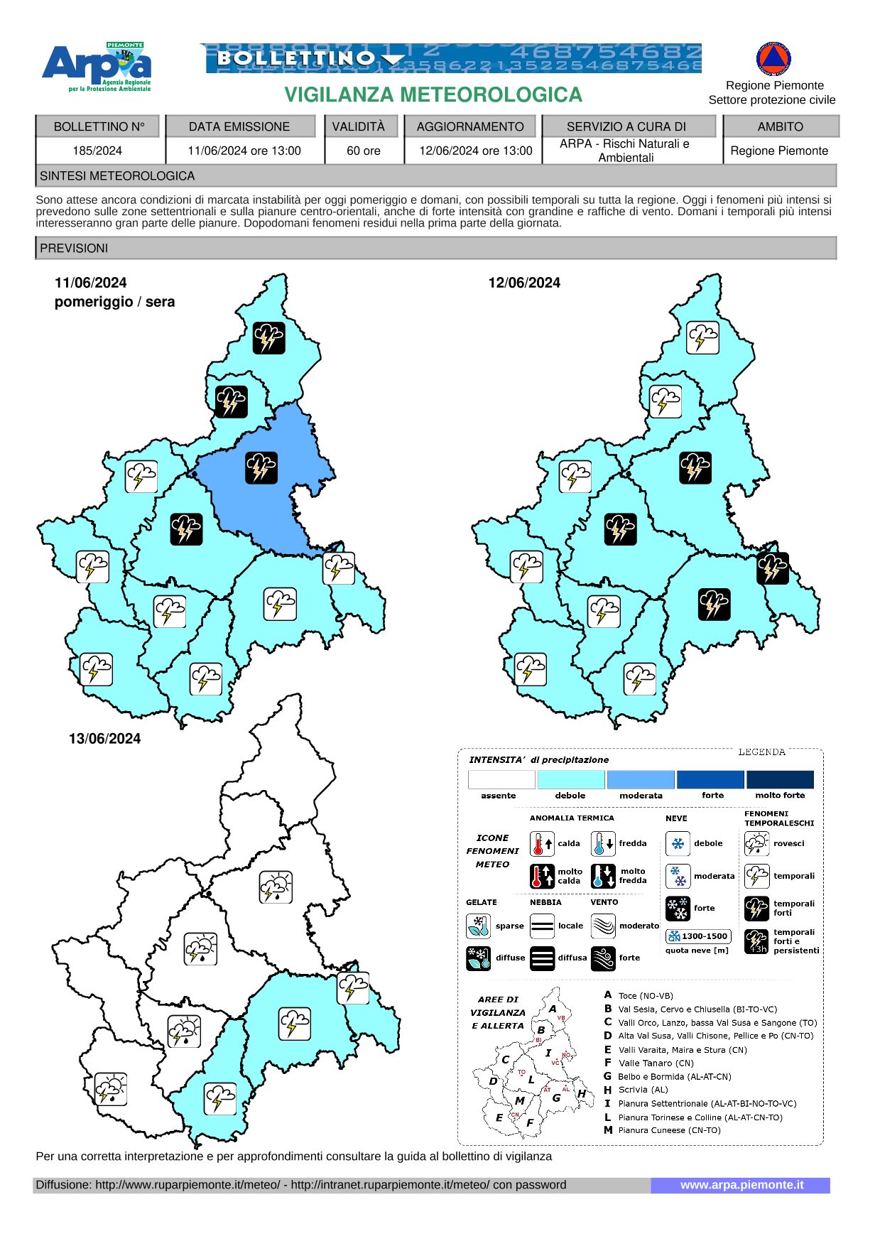 allerta meteo piemonte