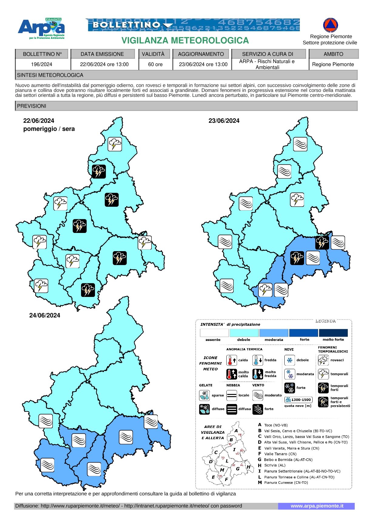allerta meteo piemonte