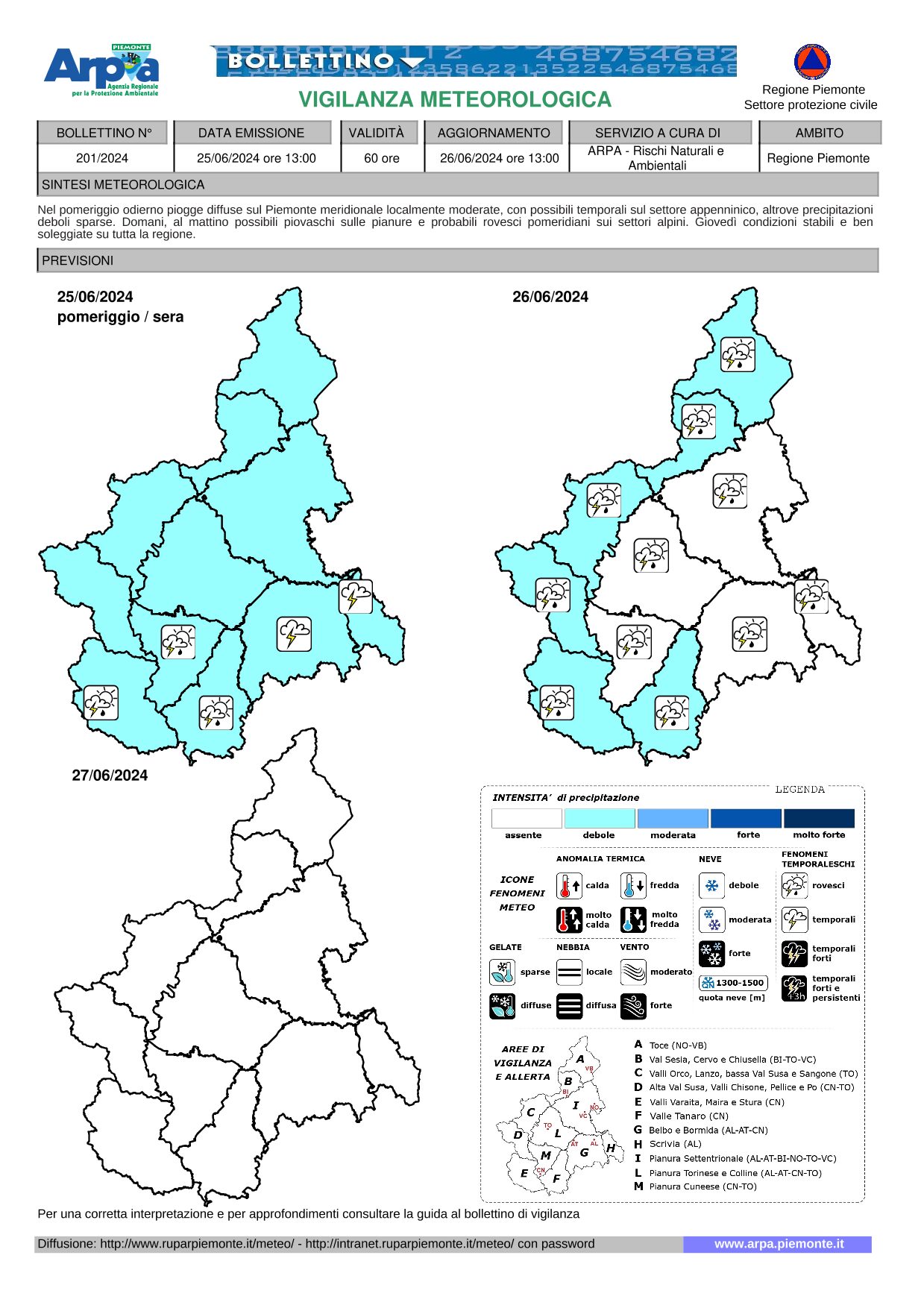 allerta meteo piemonte