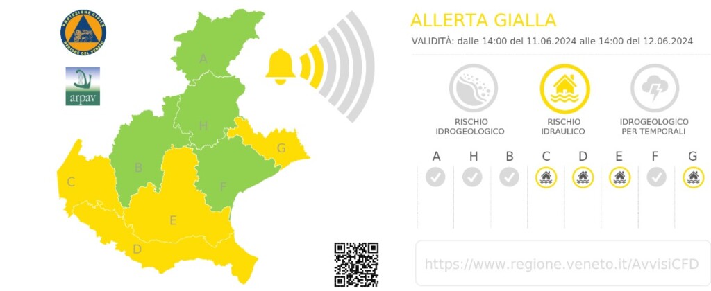 allerta meteo veneto 11 12 giugno