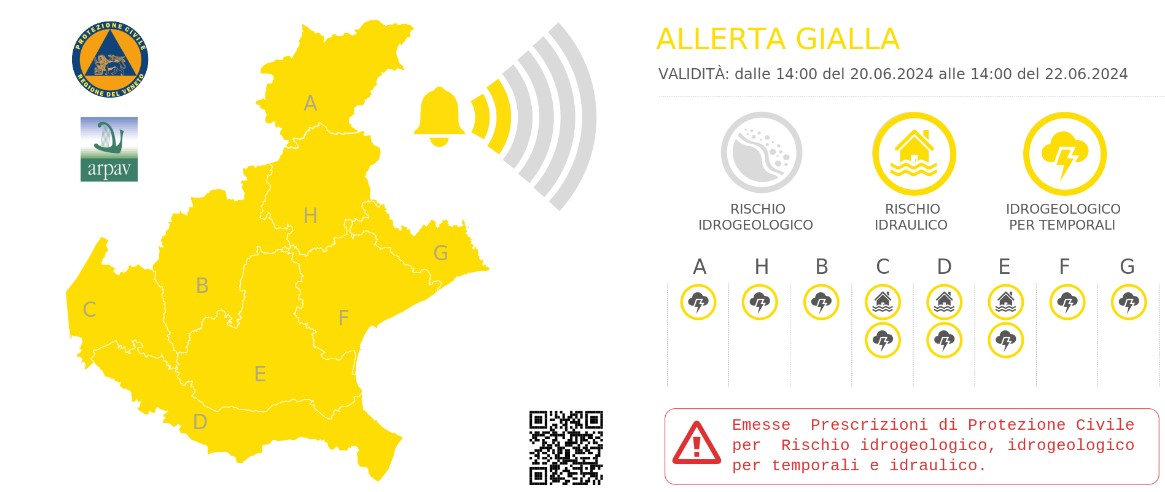 allerta meteo veneto 20-22 giugno