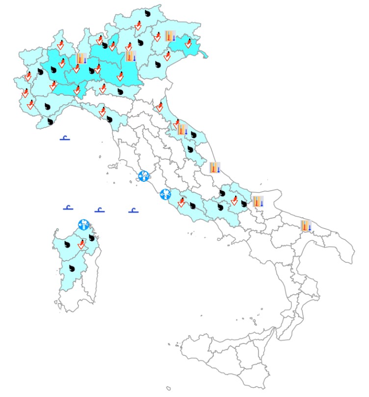 bollettino meteo protezione civile 11 giugno