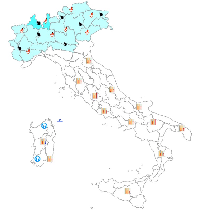 bollettino meteo protezione civile 21 giugno