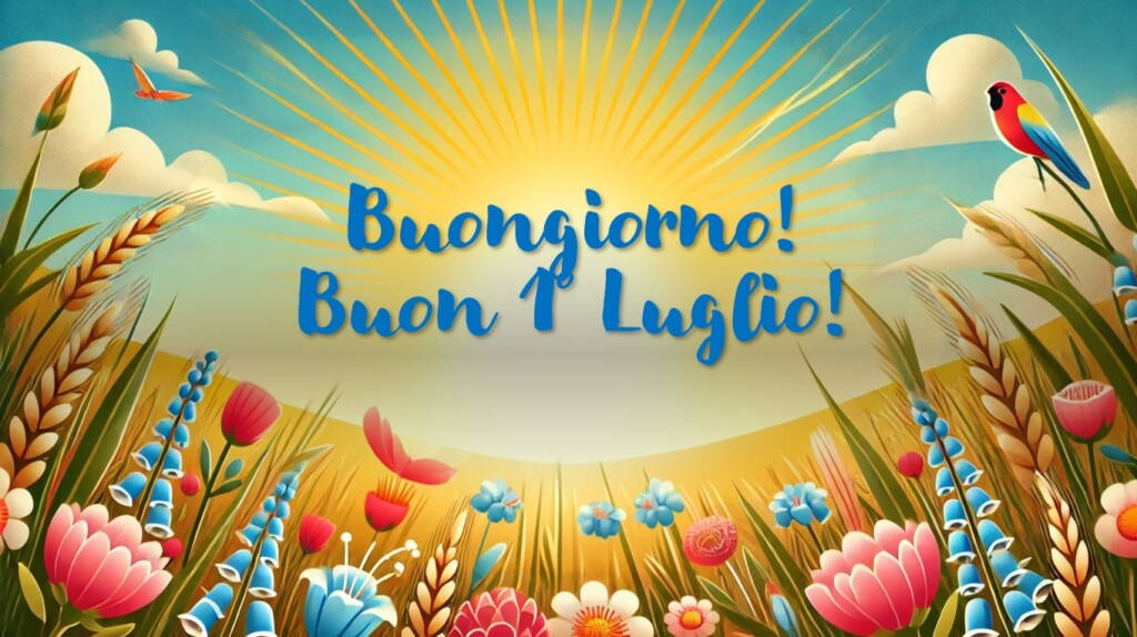 buongiorno buon 1° luglio 2024 immagini nuove frasi proverbi
