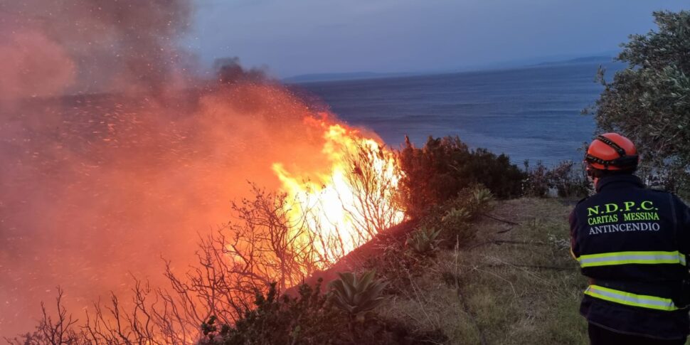 incendio messina