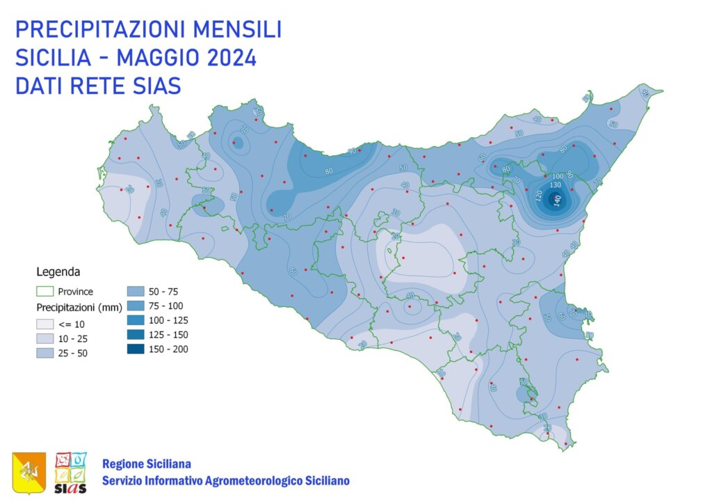 piogge sicilia maggio 2024