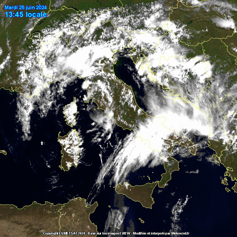 satellite meteo italia 25 giugno