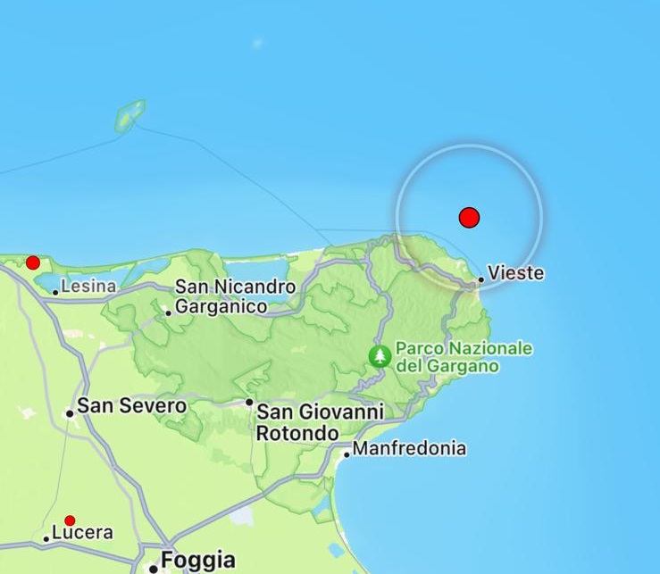 terremoto gargano puglia