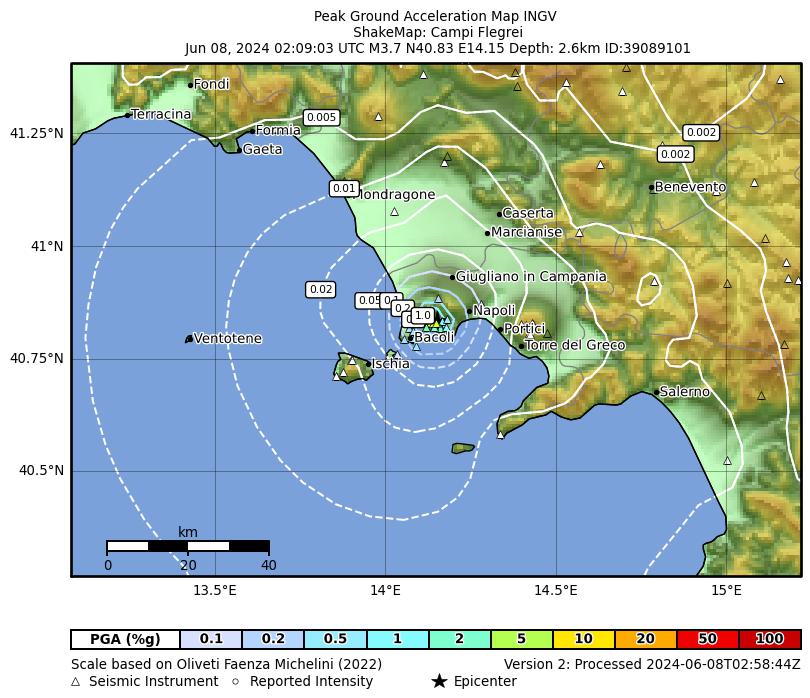 terremoto oggi napoli pozzuoli campi flegrei