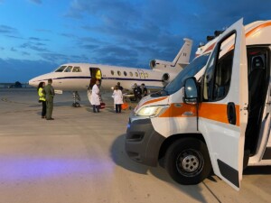 Trasporto sanitario d’urgenza brindisi roma aeronautica militare