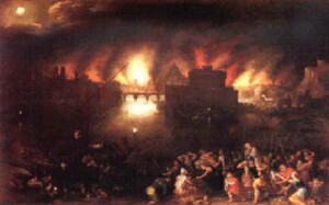 troia in fiamme