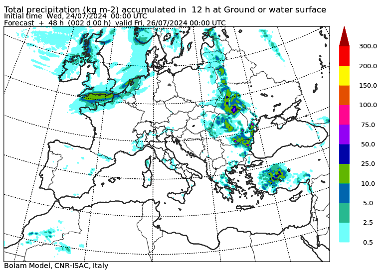 allerta meteo giovedì 25 luglio europa