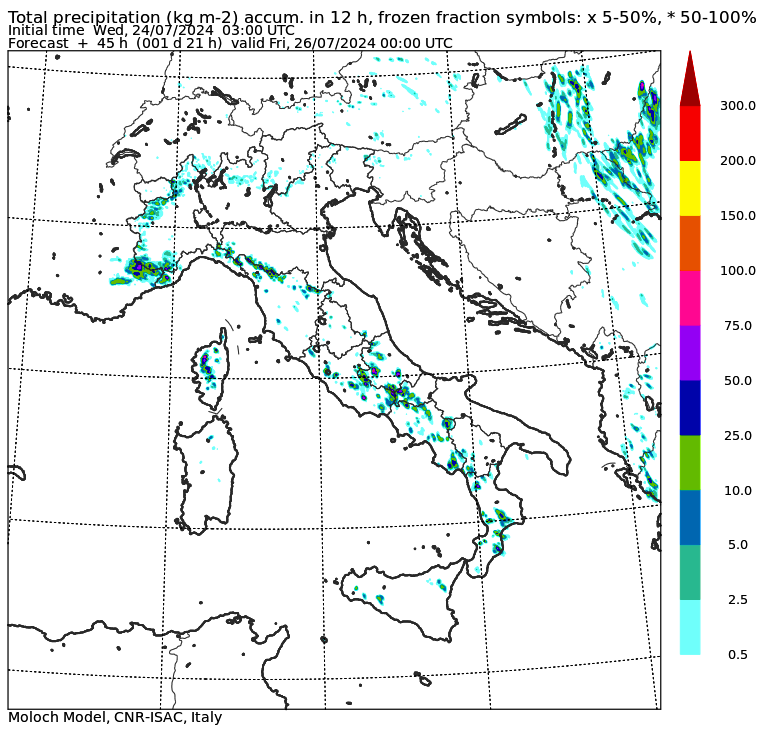 allerta meteo italia giovedì 25 luglio