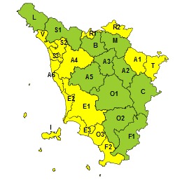 allerta meteo toscana 2 luglio