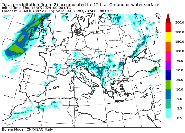 allerta meteo venerdì 19 luglio sera