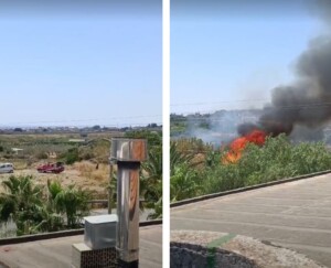 marina di gioiosa ionica incendio