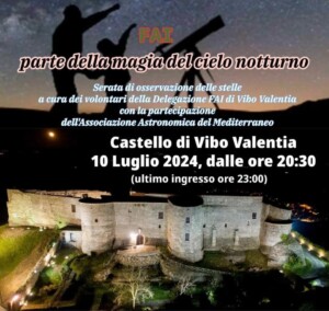 serata osservazione stelle vibo valentia