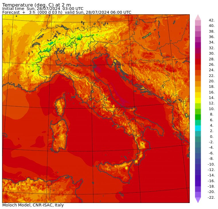temperature minime oggi
