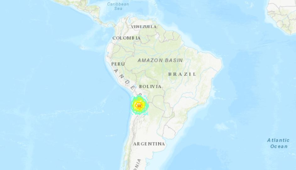 terremoto oggi cile