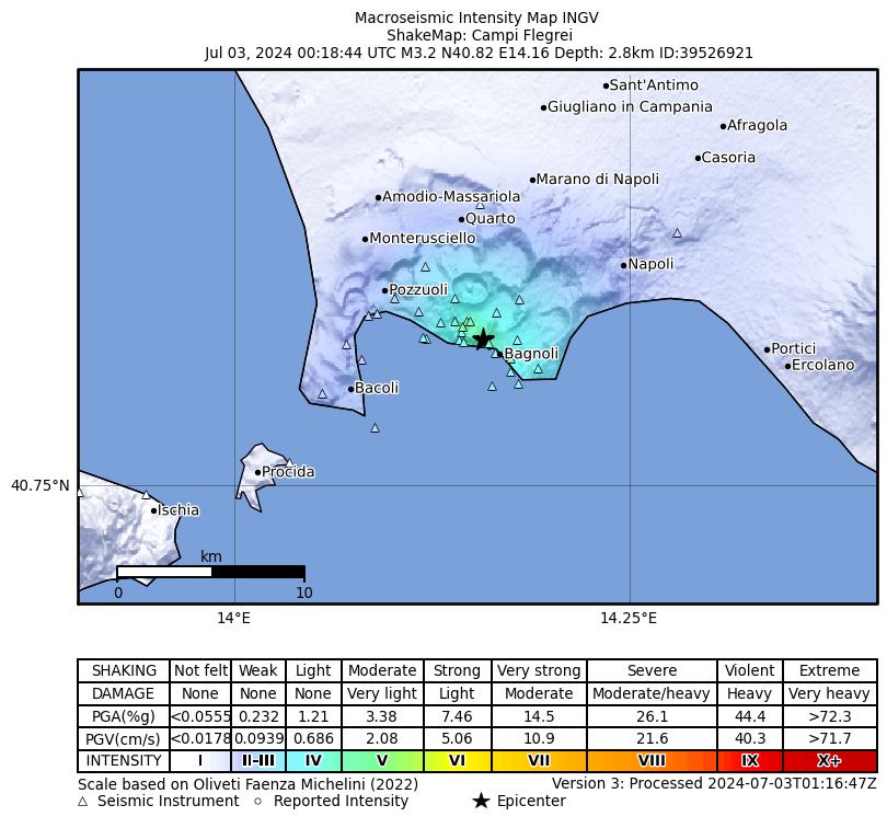terremoto oggi napoli pozzuoli