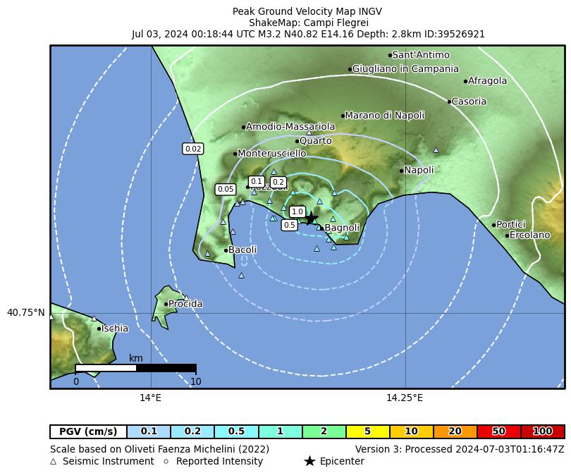terremoto oggi napoli pozzuoli
