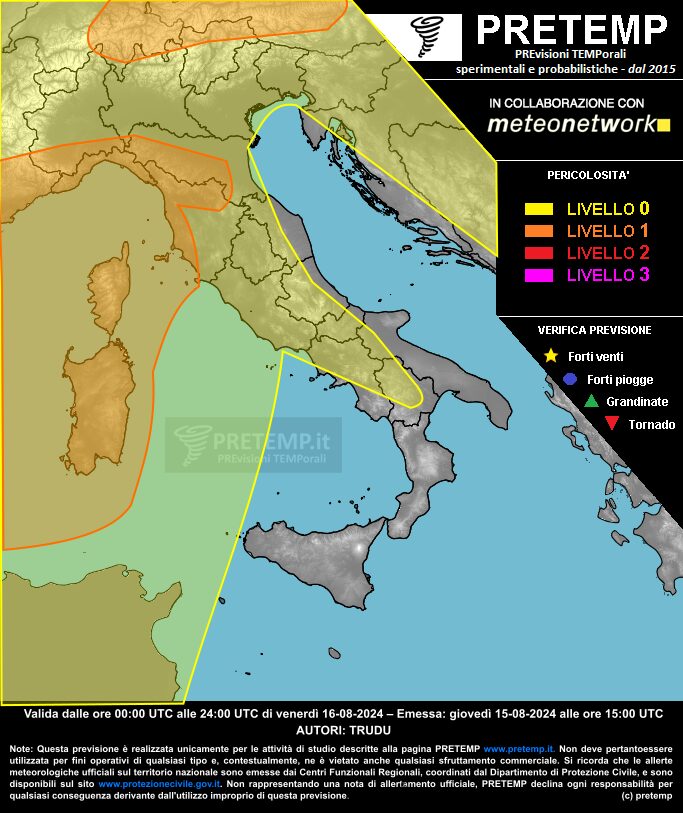 allerta meteo 16 agosto