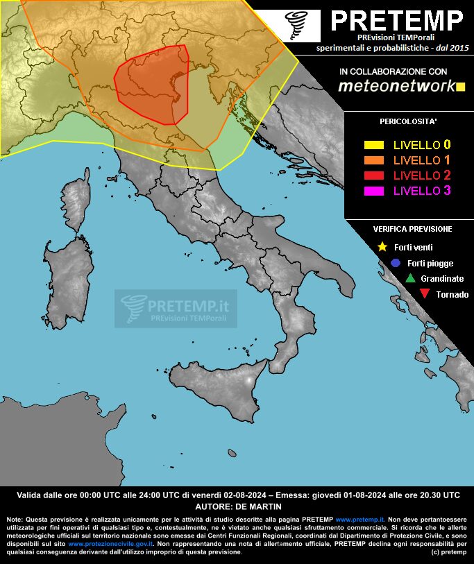 allerta meteo 2 luglio