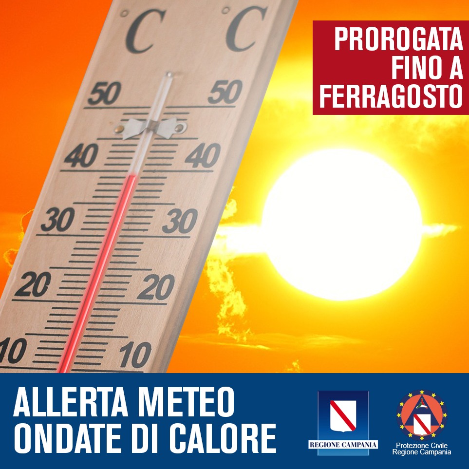 allerta meteo campania caldo
