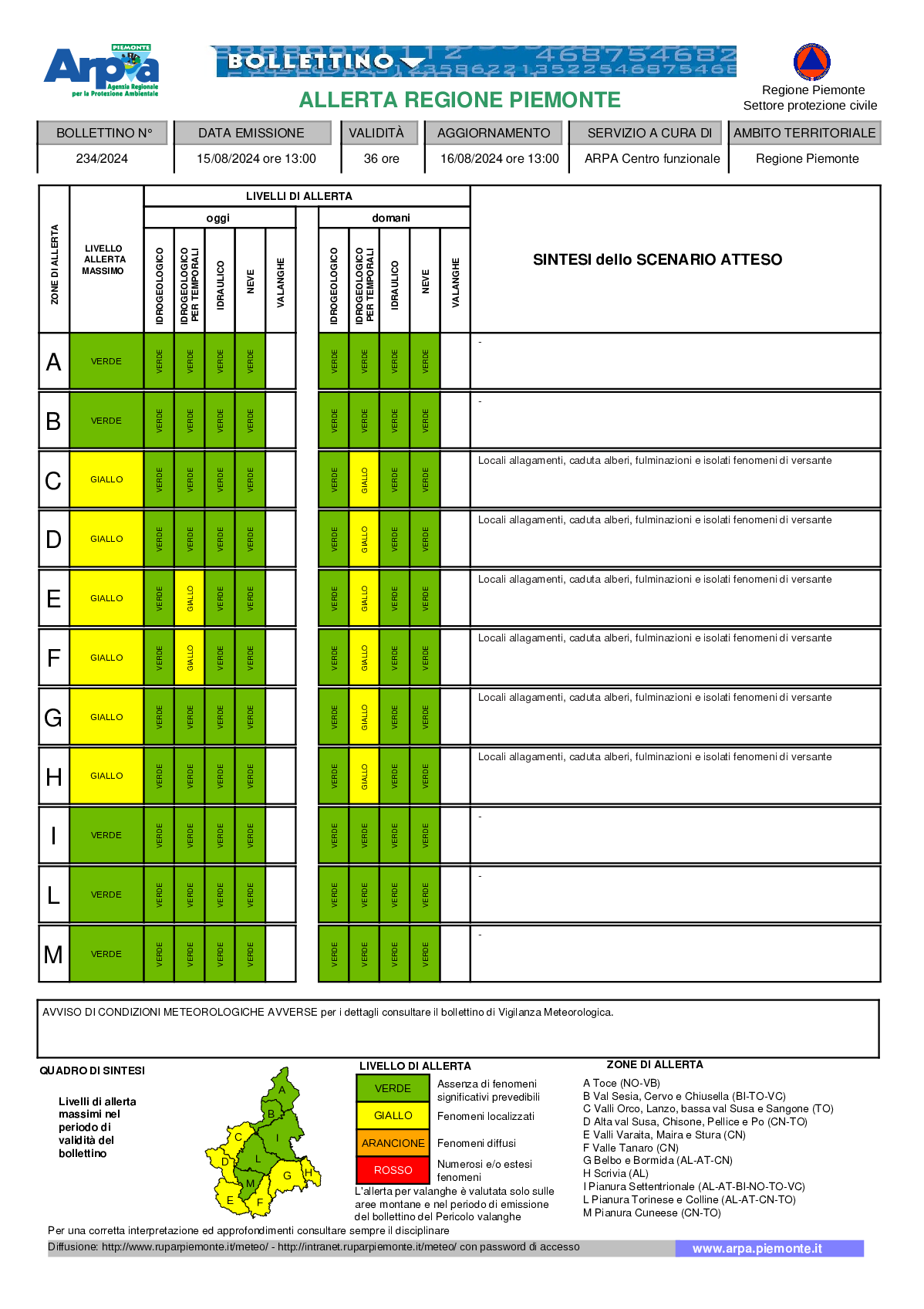 allerta meteo piemonte