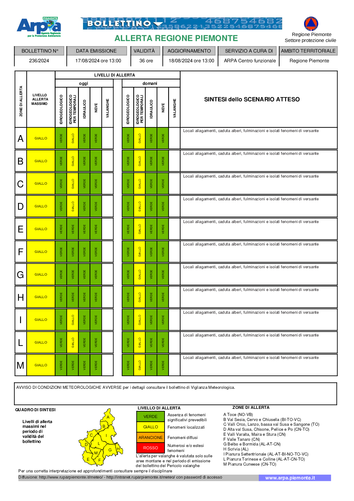 allerta meteo piemonte