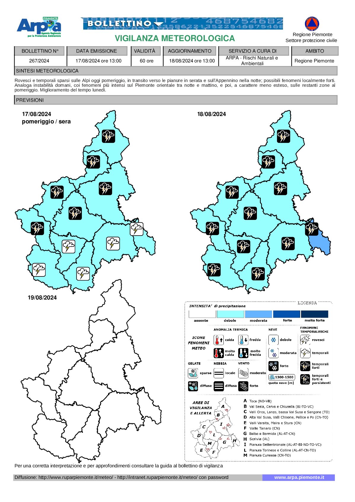 allerta meteo piemonte