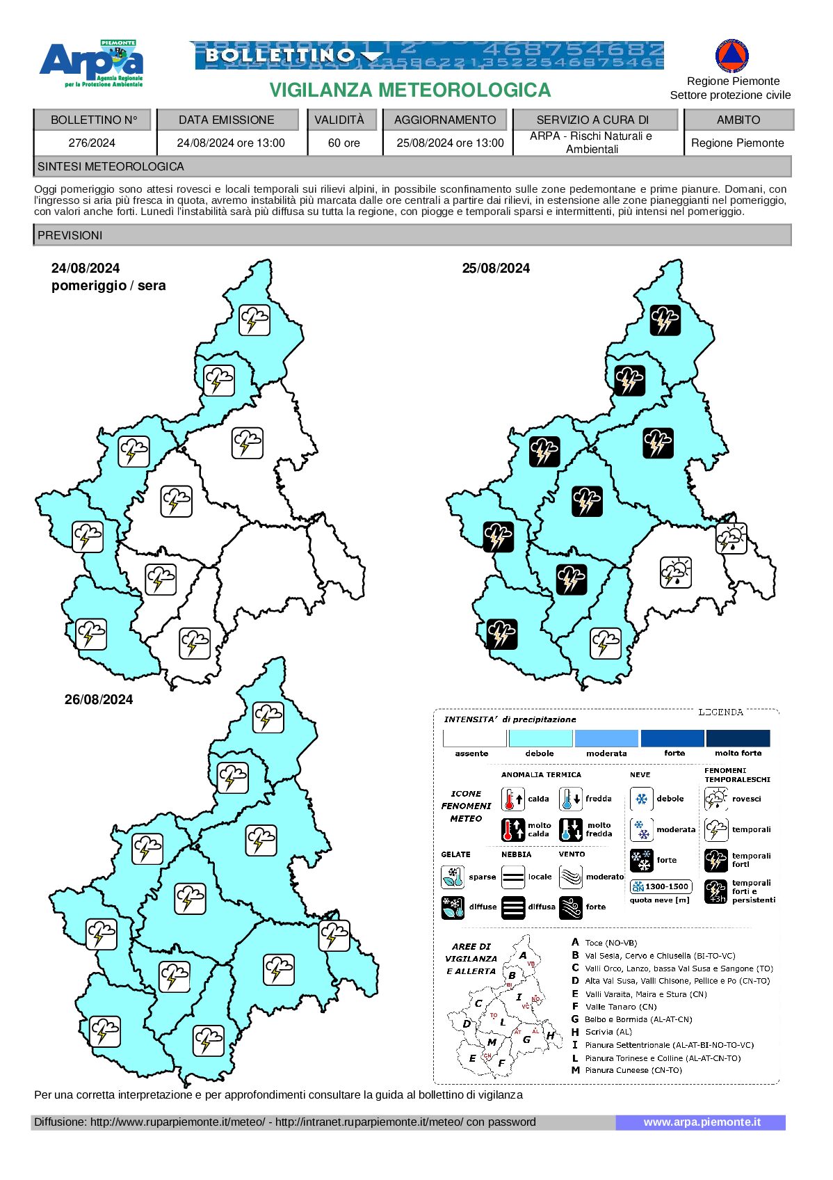 allerta meteo piemonte