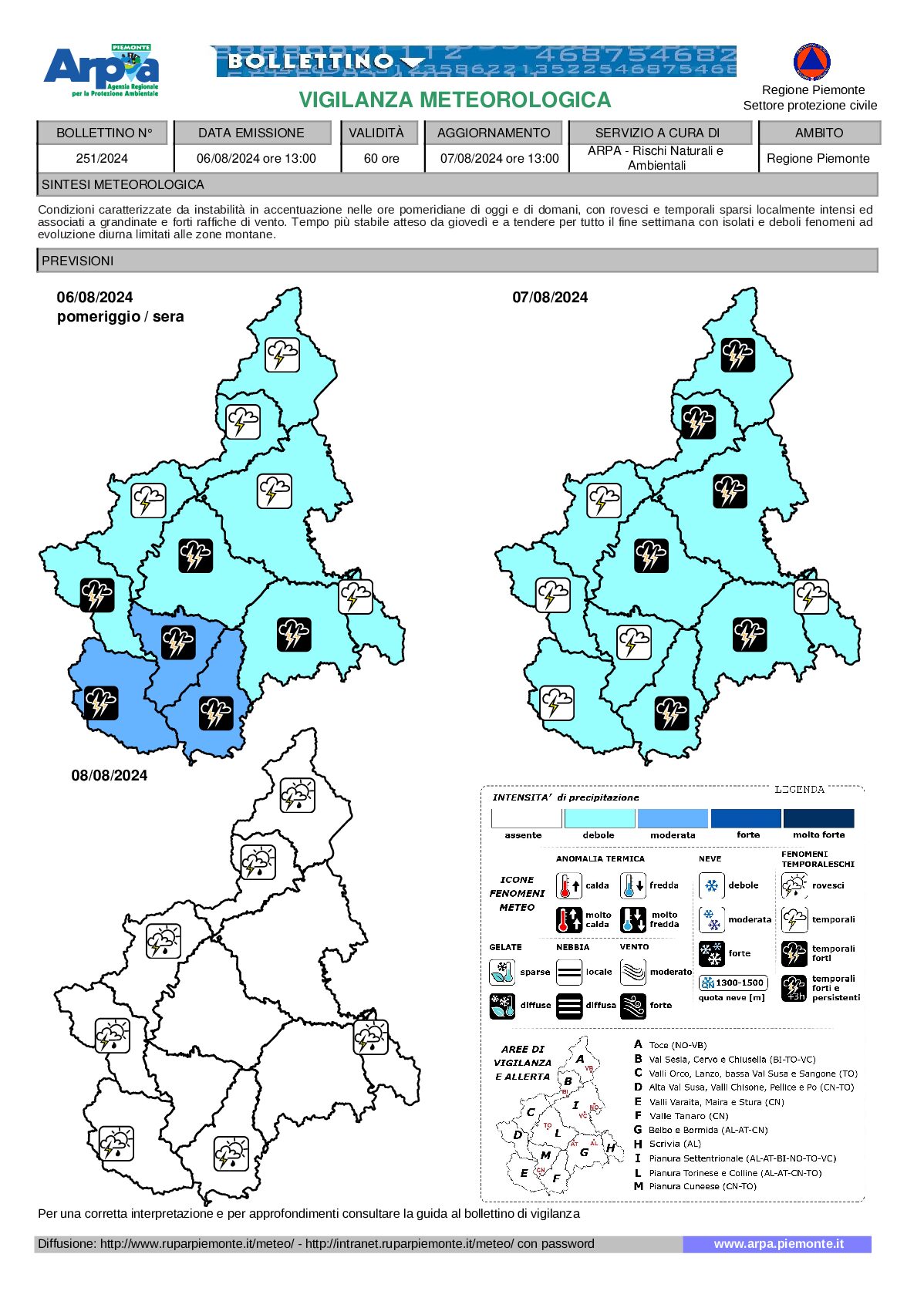 allerta meteo piemonte