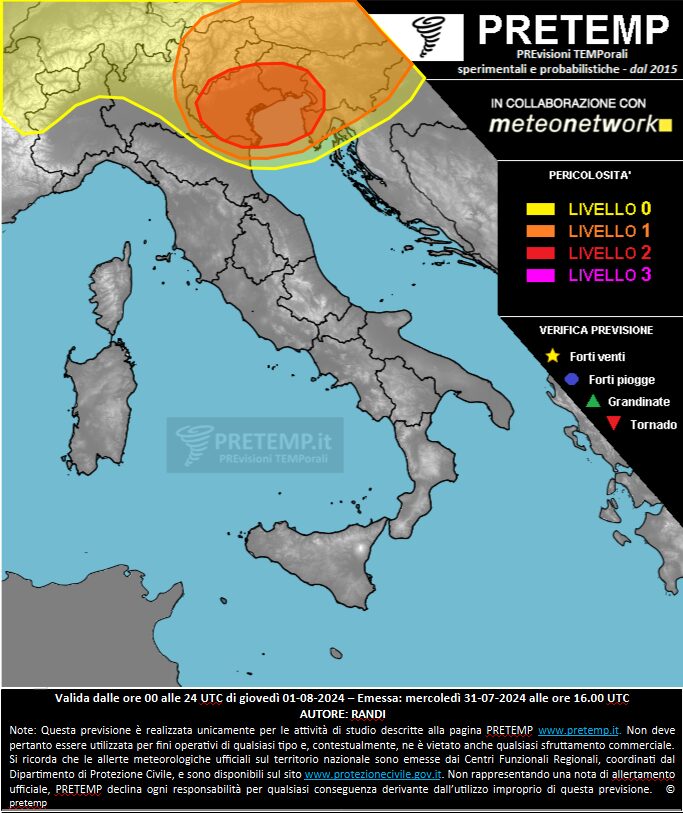 allerta meteo pretemp