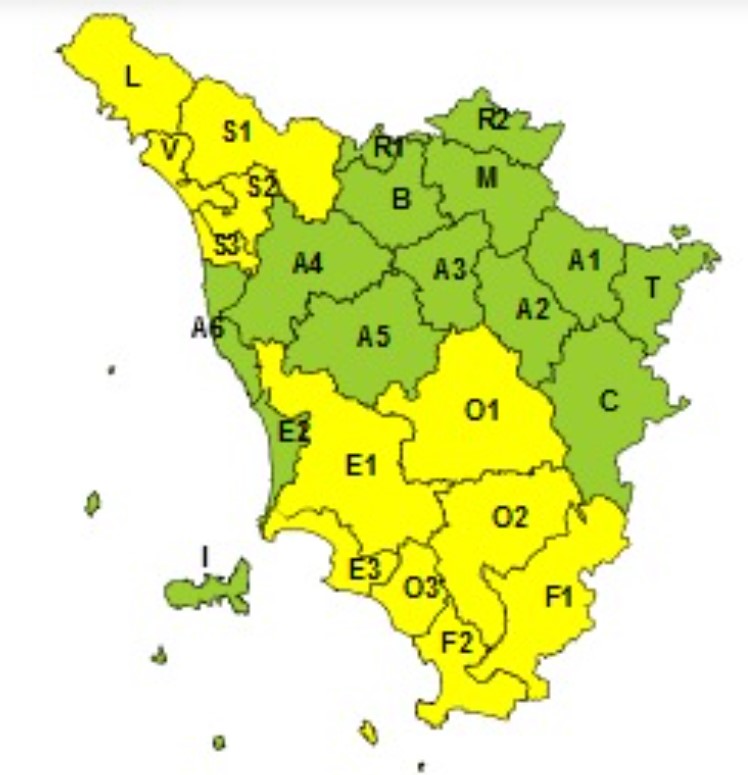 allerta meteo toscana 19 agosto