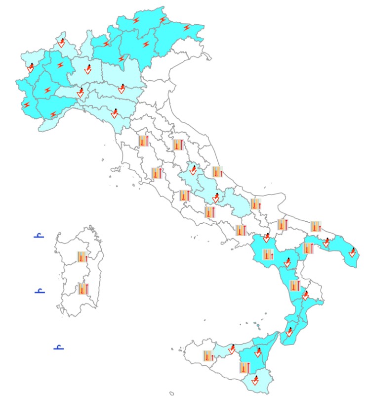 bollettino meteo protezione civile 26 agosto