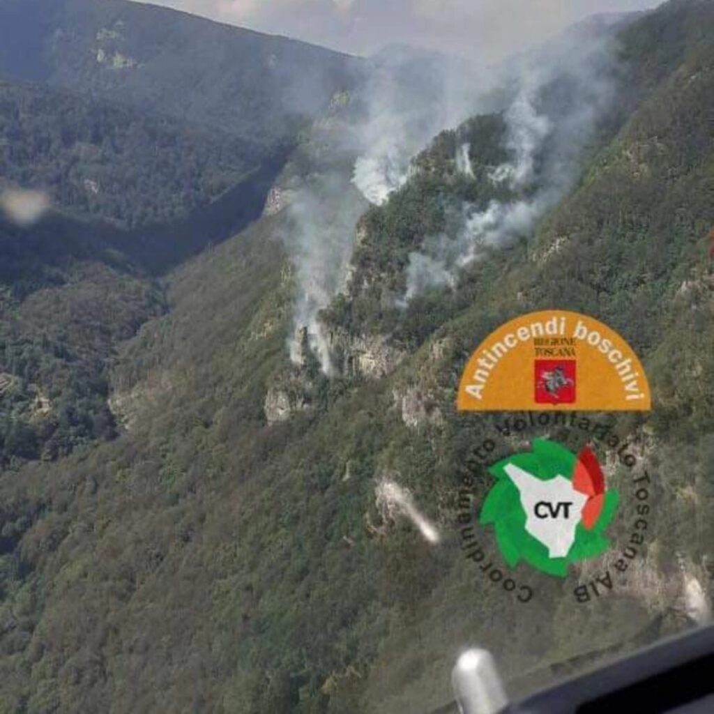 incendio cutigliano toscana