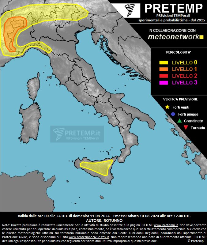 maltempo nord sud