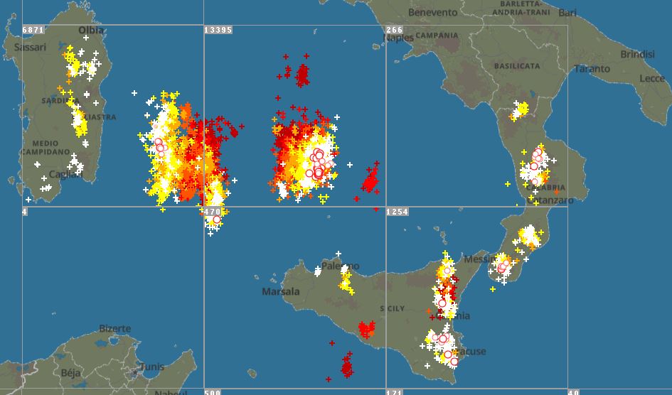 maltempo oggi sicilia calabria