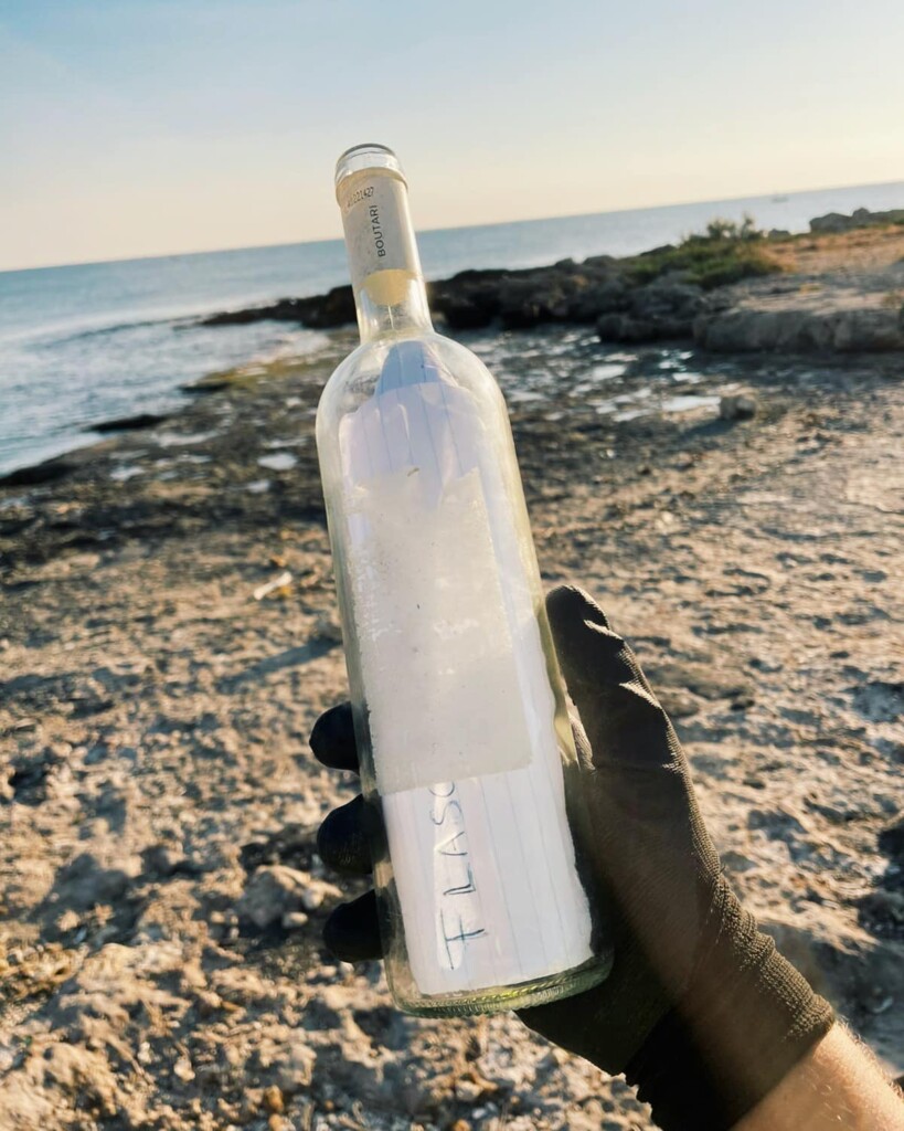 messaggio bottiglia grecia-puglia
