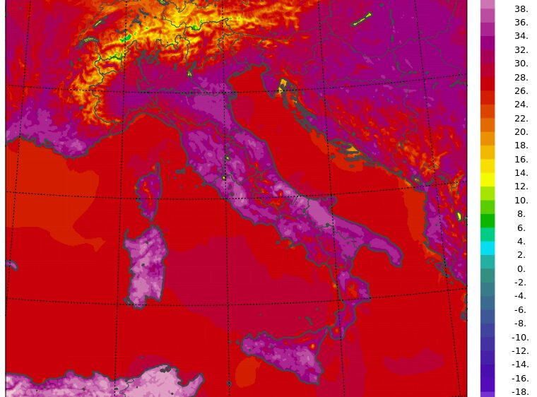 temperature massime 1 agosto