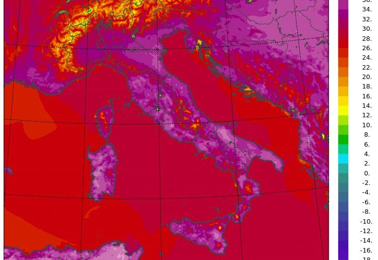 temperature massime 13 agosto