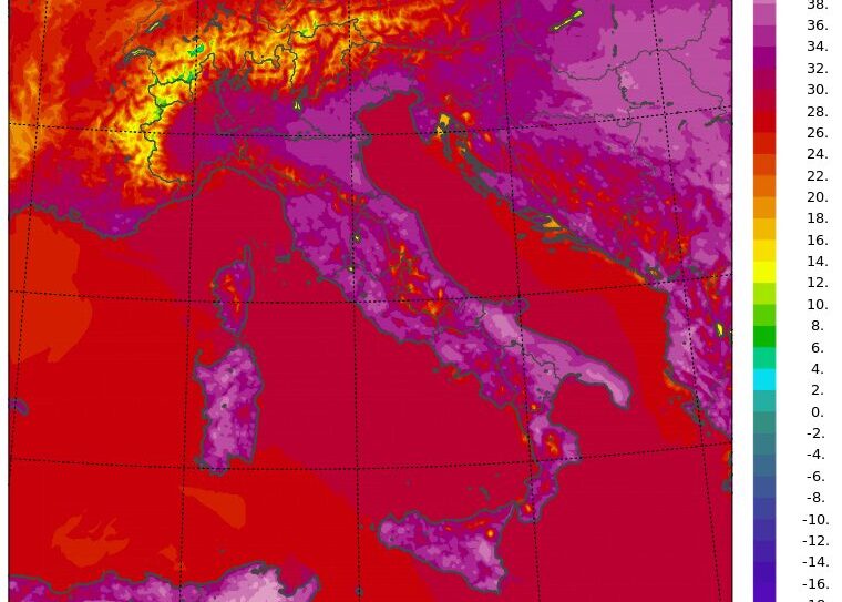 temperature massime 14 agosto