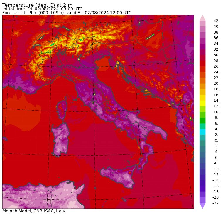 temperature massime 2 agosto