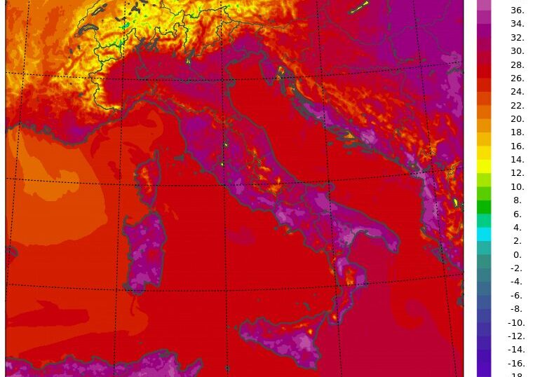 temperature massime 26 agosto